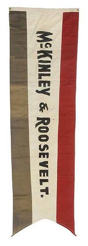 McKinley & Theodore Roosevelt Campaign Banner
