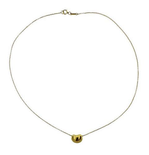Tiffany &amp; Co Peretti 18k Gold Bean Necklace