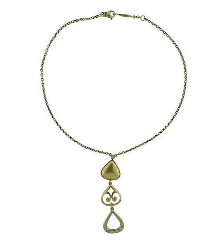 Elizabeth Rand 18k Gold Pendant Necklace