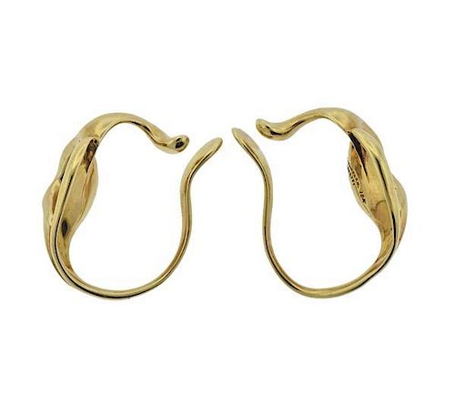 Tiffany &amp; Co Peretti 18k Gold Cuff Earrings