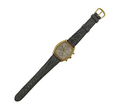 Verdura 18k Gold Chronograph Watch
