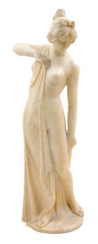 * An Italian Marble Figure of a Nude Height 29 inches.