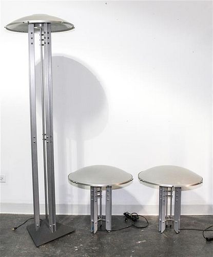 Three Kovacs Lamps Height of floor lamp 50 inches.