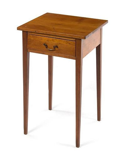 An American Maple Side Table Height 28 1/4 x width 18 1/2 x depth 17 inches.
