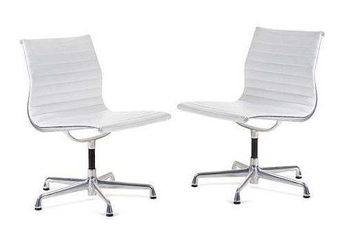 A Pair of Charles Eames for Herman Miller Office Chairs Height 33 1/2 inches.