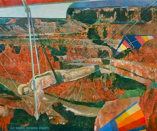 * Byron Burford Jr., (American, 1920-2011), At Dead Horse Point (Hang Glider), 1985