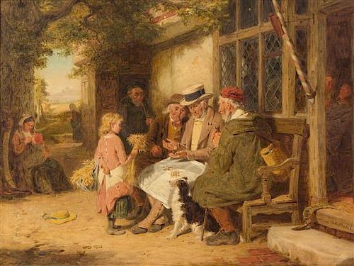 George Bernard O'Neil, (British, 1828-1917), Sampling Wheat