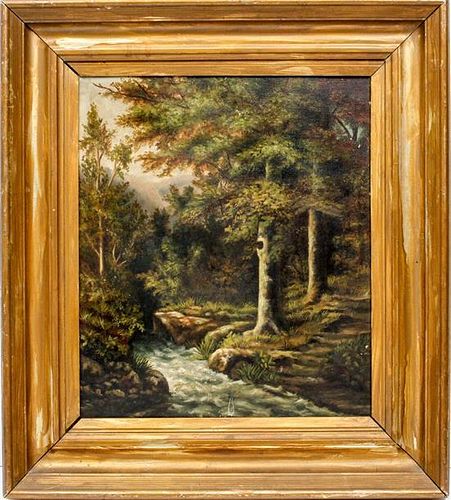 * Artist Unknown, (Late 19th century), Forest Landscape