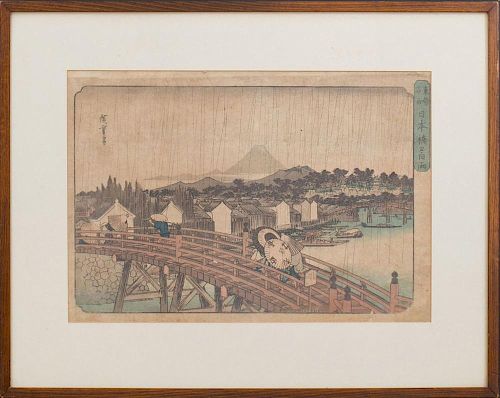 ANDO HIROSHIGE (1797-1858): NIHON-BASHI BRIDGE