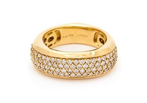 An 18 Karat Yellow Gold and Diamond Ring, Kurt Wayne, 7.70 dwts.