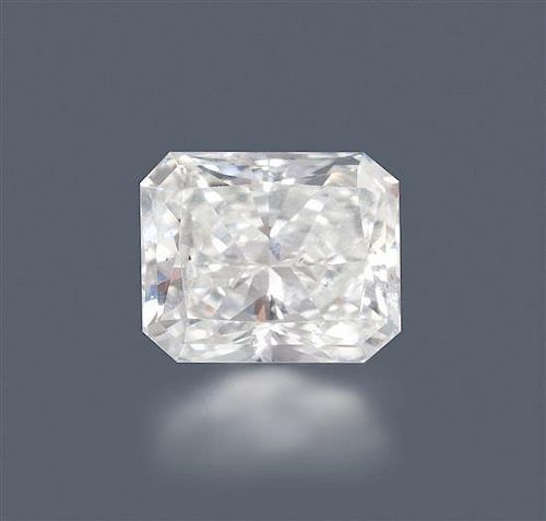 * A 1.55 Carat Radiant Cut Diamond,