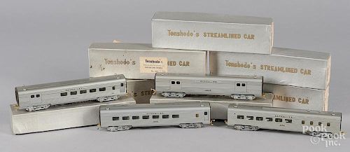 Seven Tenshodo streamlined SF train cars