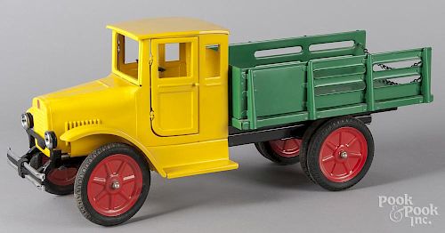 Contemporary pressed steel delivery truck
