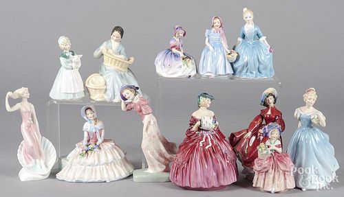 Twelve Royal Doulton figurines