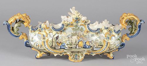 Italian pottery centerpiece bowl