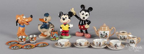 Group of Walt Disney items