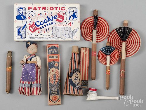 Group of patriotic items