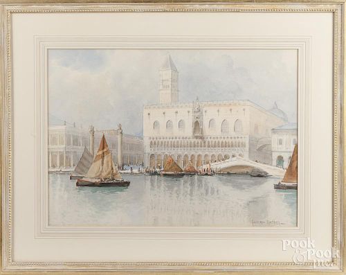 Watercolor Venetian scene