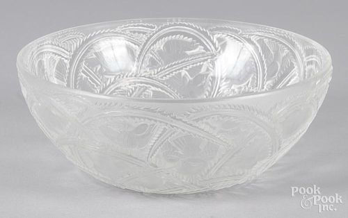 Lalique frosted glass bowl