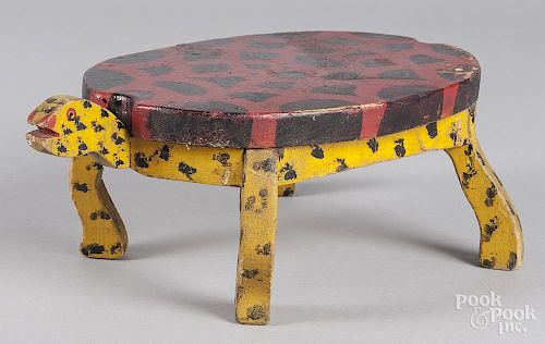 Painted turtle foot stool