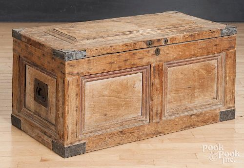 Antique pine tool chest