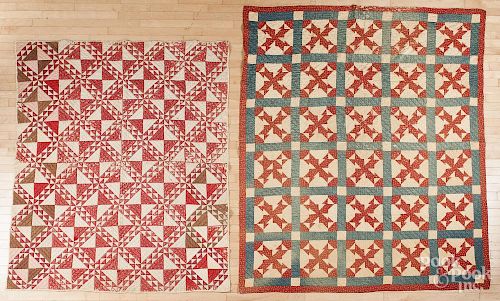 Nine patch pinwheel quilt