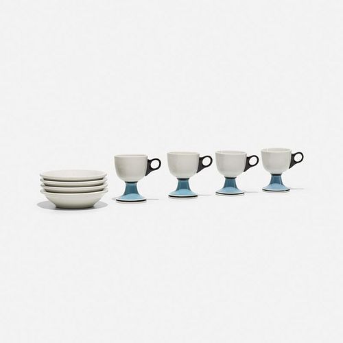 Alexander Girard, cups and saucers from La Fonda del Sol, set of four
