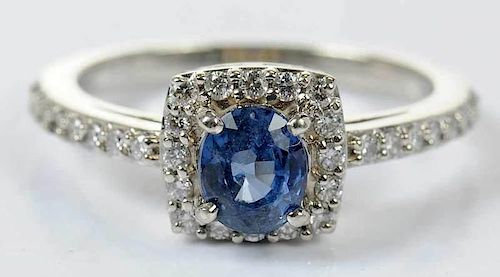 14kt. Sapphire and Diamond Ring