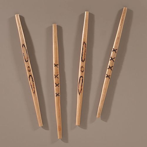 Anishinaabe Wood Gambling Sticks