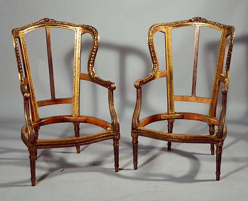 Pair French Bergere Frames