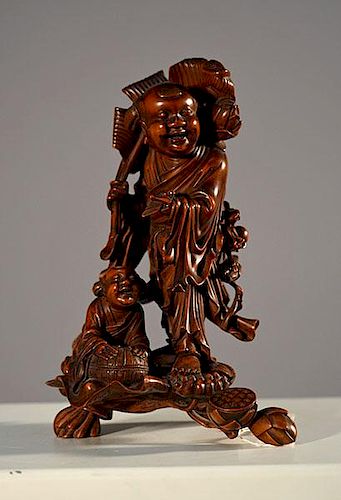 19th C. Chinese Wood Figure