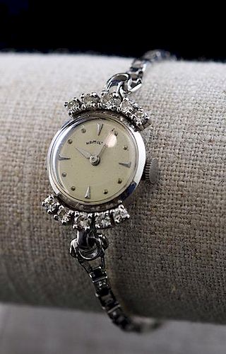 14K Diamond Lady's Hamilton Watch