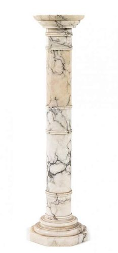 A Continental Marble Pedestal Height 42 inches.