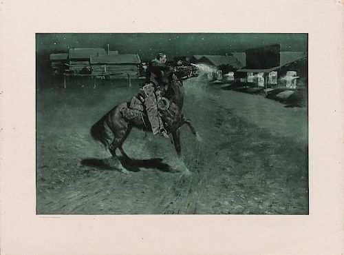 Frederic Remington, An Argument with Town Marshall