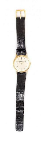 * An 18 Karat Yellow Gold Ref. 6351 'Ultra Thin' Wristwatch, Vacheron Constantin Wristwatch, Circa 1960's,