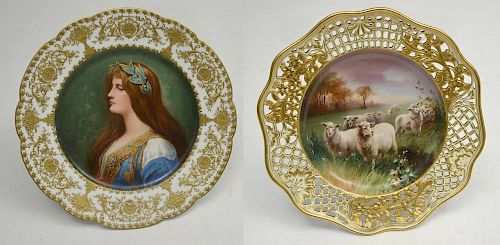 Two cabinet plates