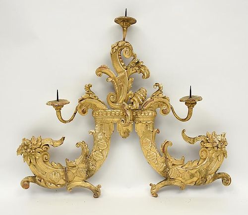 18th C. Wall Mounted Pricket Candle Holder