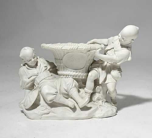 19th C. Parian Figural Group, Sevres