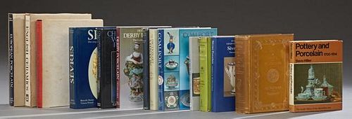 Group of Fourteen Pottery and Porcelain Books, consisting of "Derby Porcelain" by Dennis G. Rice; "Chamberlain Worcester Porc