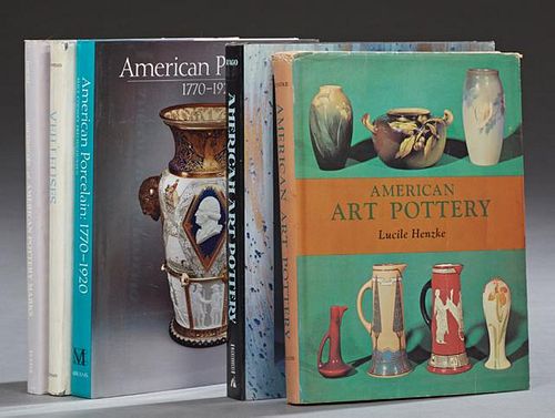 Group of Five Pottery Books, consisting of "Veilleuses" by Harold Newman; "The Dictionary of American Pottery Marks" by Geral