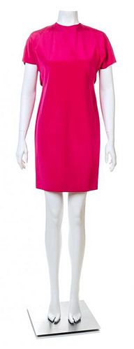 A Gianfranco Ferre Pink Silk Dress, Size 42.