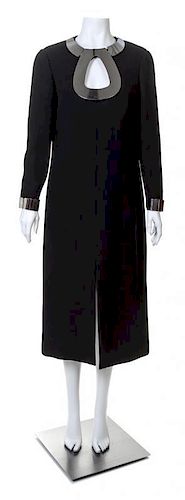 A Pierre Cardin 1960s Black Crepe Dress,