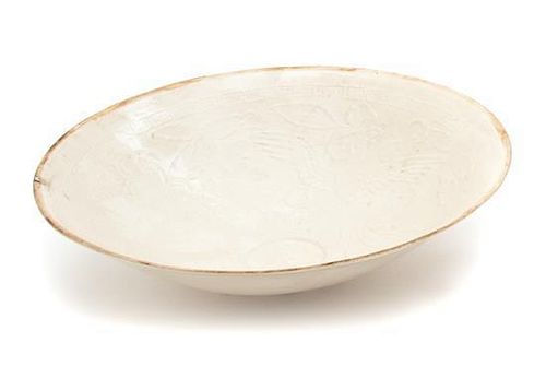 A Chinese Ding-Type White Glazed Bowl