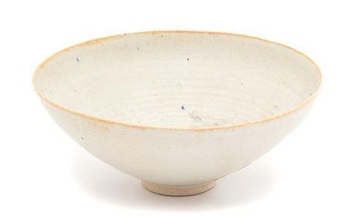A Chinese White Porcelain Bowl Diameter 5 1/8 inches.
