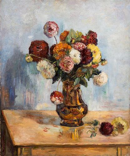 After Paul Gauguin, Floral Table Top Still Life