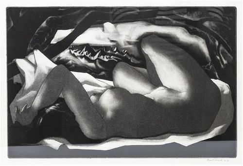 Doel Reed, (American, 1895-1985), Nude Reclining in a Landscape