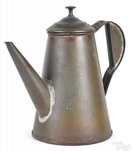 Peter Derr copper coffeepot