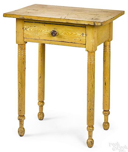 Pennsylvania painted poplar one-drawer stand