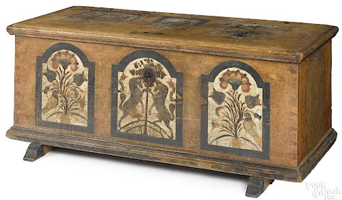 Berks County, PA painted pine dower chest