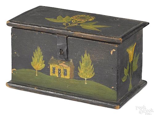 Jacob or Jonas Weber painted dresser box